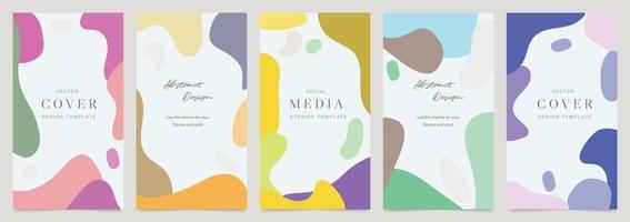 Cover design and Social media post and stories background vector. vector