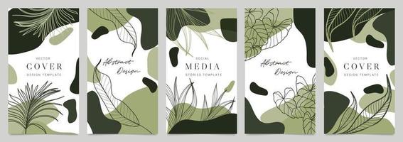 Cover design and Social media post and stories background vector. vector