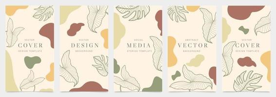 Cover design and Social media post and stories background vector. vector