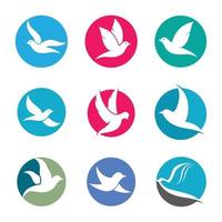 Dove logo images illustration vector