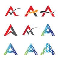 Letter a logo images vector