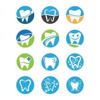 imágenes de logo cuidado dental vector