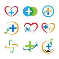 Medical care logo images vector