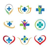 Medical care logo images vector