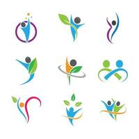 bienestar logo imagenes diseño vector