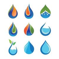 Water drop logo images vector