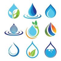 Water drop logo images vector