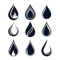 Water drop logo images vector