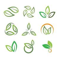 imagenes de logo de hoja vector