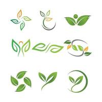 imagenes de logo de hoja vector