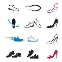 Shoes logo images vector