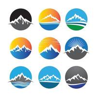 Mountain logo images vector