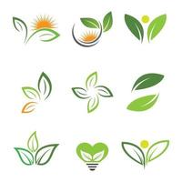 Leaf logo images vector