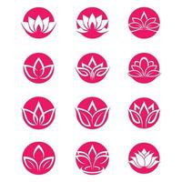 Beauty lotus logo images vector