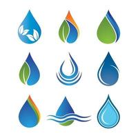 Water drop logo images vector