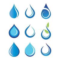 Water drop logo images vector