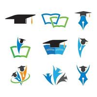 Education logo design vector