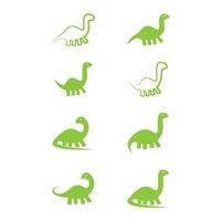 Brontosaurus logo images illustration vector