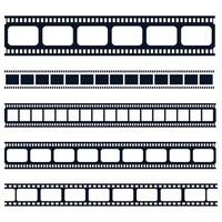 Film strip logo images vector