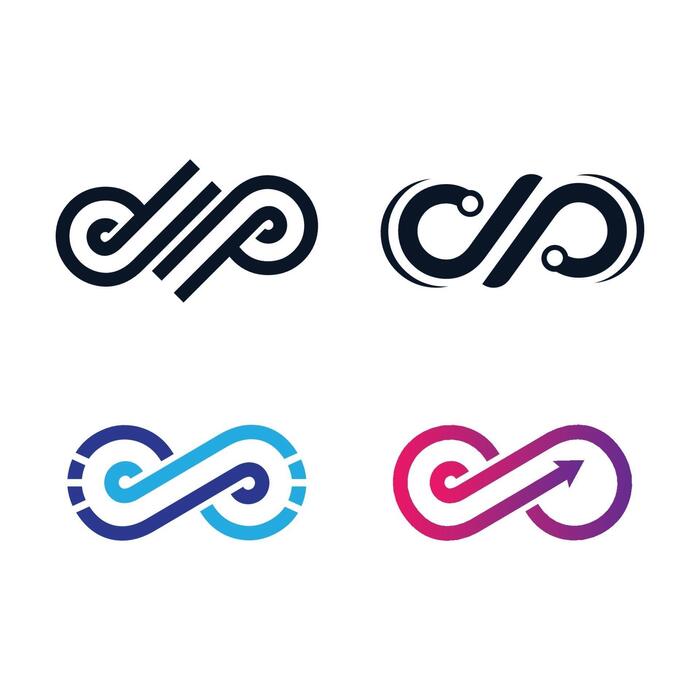 Infinity logo images 3231260 Vector Art at Vecteezy