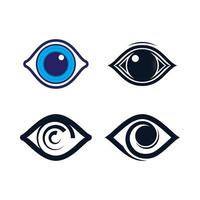 Eye care logo images vector