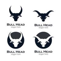 imágenes de bull head logo vector