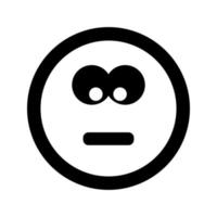 icono de emoticon de cara de sonrisa de dibujos animados en estilo plano vector