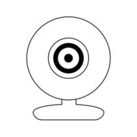 Simple illustration of video camera Personal computer component icon vector