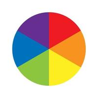 Color wheel pallet spectrum Different color circle vector