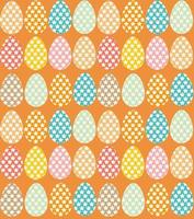 Seamless pattern with multi-colored Easter eggs decorated with stars. vector