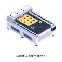 Laser Cutter Machine vector