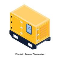 Electric Power Generator vector