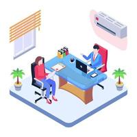 Office and  Work Place vector