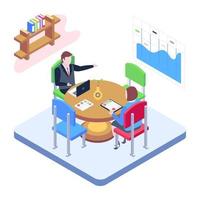 Business Discussion and Meeting vector