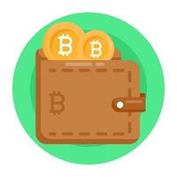 billetera digital bitcoin vector