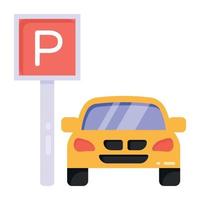 Car Parking Area vector