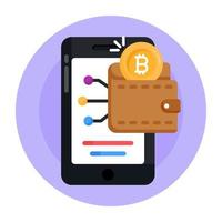 Mobile Digital  Wallet vector