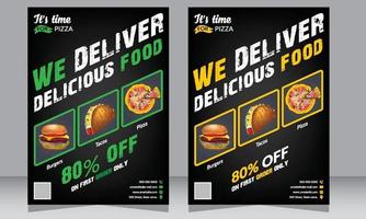 Restaurant Flyer, Pizza Shop flyer, Poster, Food Flyer