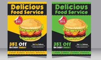 Restaurant Flyer, Pizza Shop flyer, Poster, Food Flyer vector