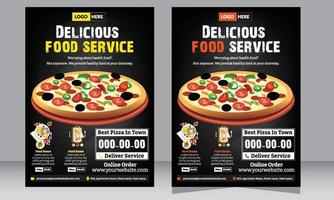 Restaurant Flyer, Pizza Shop flyer, Poster, Food Flyer vector