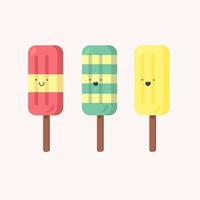 Vector set of ice-creams