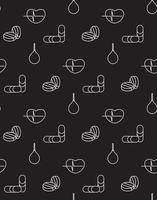 Medicine icons seamless pattern vector