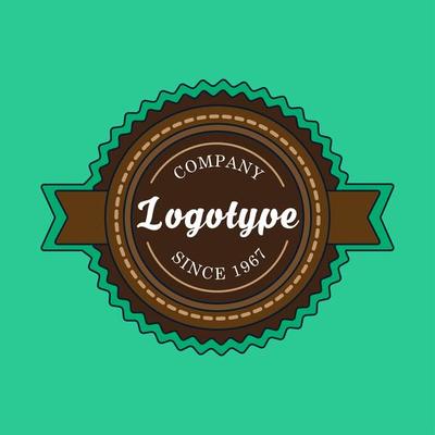 Vintage badge and label template