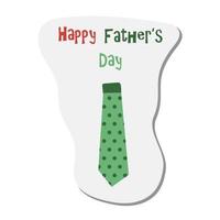 Happy Fathers Day sticker vector