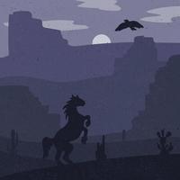 Wild West Landscape vector