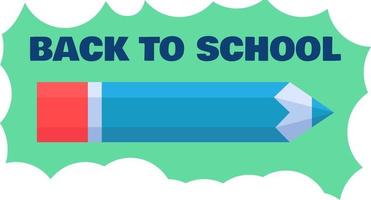 Back to school for learning subject lesson vector