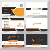 Creative And Corporate And Minimal Business Card Design Template vector