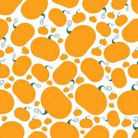 Pumpkin seamless pattern. Harvest concept vector