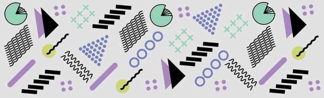 Abstract background with different geometric shapes - illustration vector