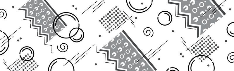 Abstract background with different geometric shapes - illustration